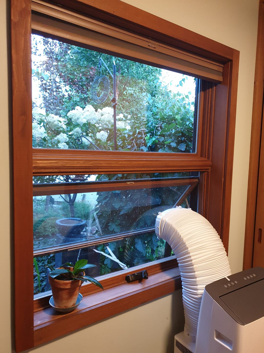 Custom Portable AC Vent Kit for Awning & Basement Windows